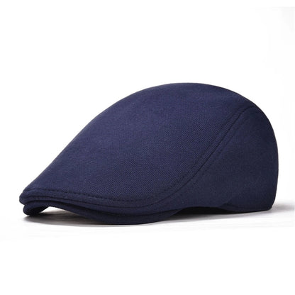 Men Cotton Newsboy Cap Soft Fit Cabbie Hat