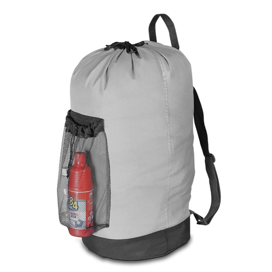 Laundry Backpack With Shoulder Straps And Mesh Pocket