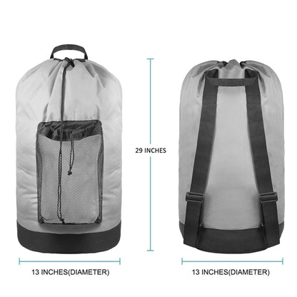 Laundry Backpack With Shoulder Straps And Mesh Pocket