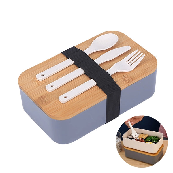 Bento Lunch Box With Bamboo Cover