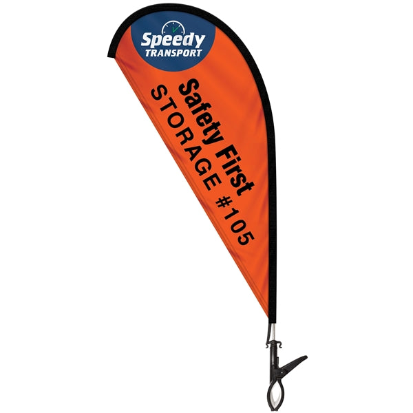 Double Sided Mini Teardrop Banner with Clip