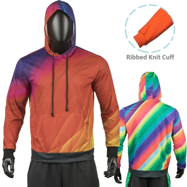Unisex 280 GSM Spandex Interlock Fleece Sublimation Hoodie