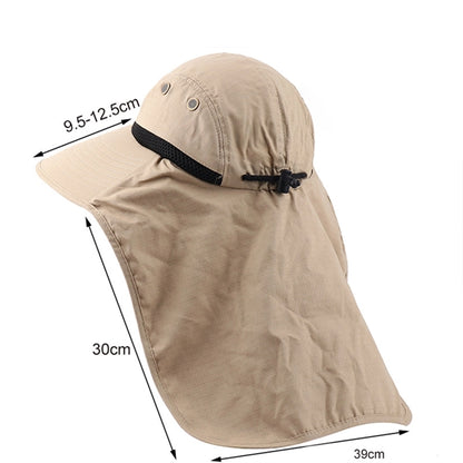 Wide Brim Sun Hat With Neck Flap