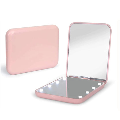 Magnification Led Compact Travel Makeup Mirror