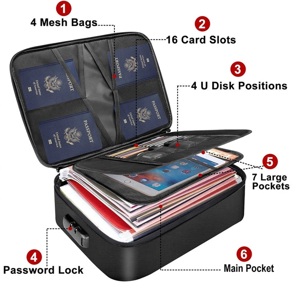 File Organizer Bag With Lock