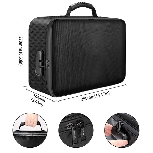 File Organizer Bag With Lock