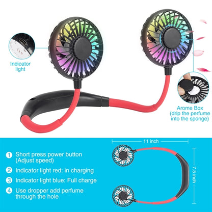 Neck Fan With Led Light