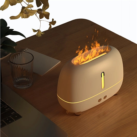 Diffuser With Flame Light