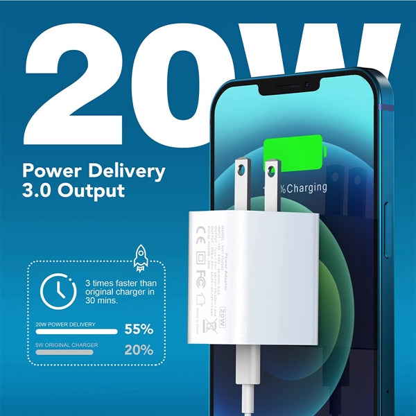 Usb C Wall Charger Block 20W