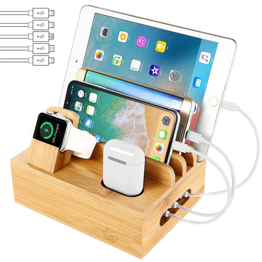 Bamboo Charging Station Dock