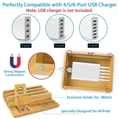 Bamboo Charging Station Dock