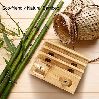 Bamboo Charging Station Dock