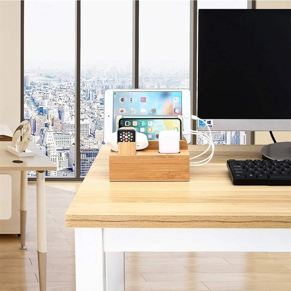 Bamboo Charging Station Dock