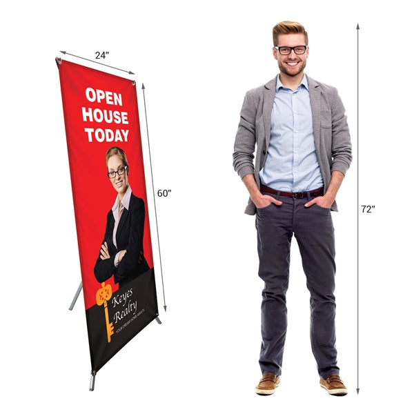 60" X 24" X-Banner Kit