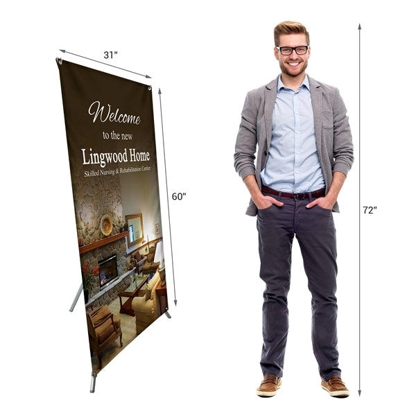 60" X 31" X-Banner Kit