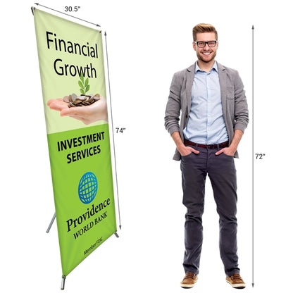 30.5" x 74" X-Banner Kit