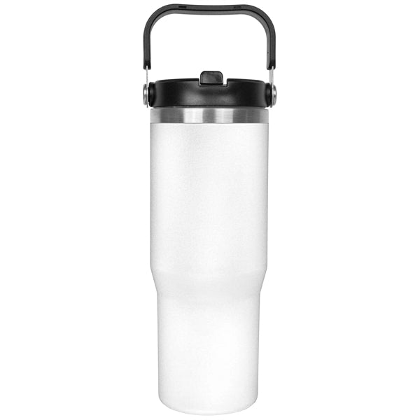 30oz. Stainless Steel Insulated Mug with Handle and Built-In