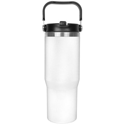30oz. Stainless Steel Insulated Mug with Handle and Built-In