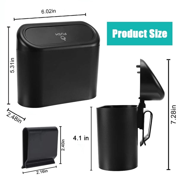 Car Trash Can With Lid