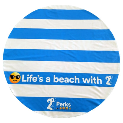 Round Microfiber Beach Towel