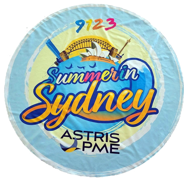 Round Microfiber Beach Towel