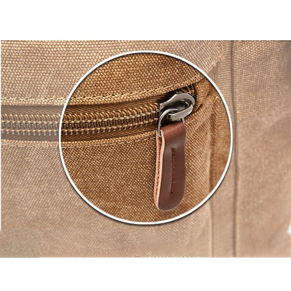 Vintage Travel Canvas Leather Backpack