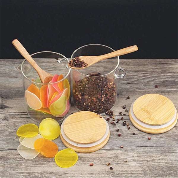 Jars With Bamboo Lids