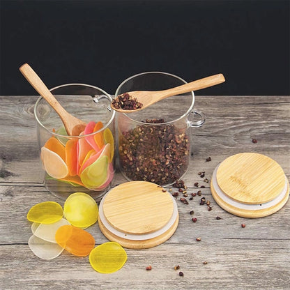 Jars With Bamboo Lids