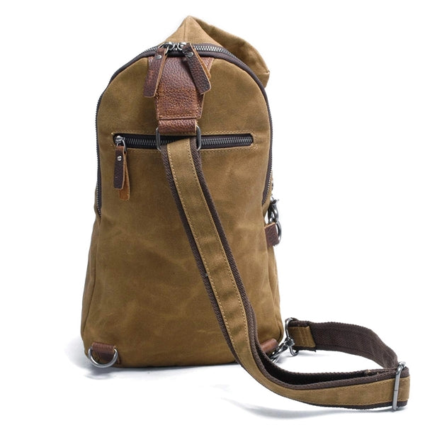Waxed Canvas Crossbody Bag