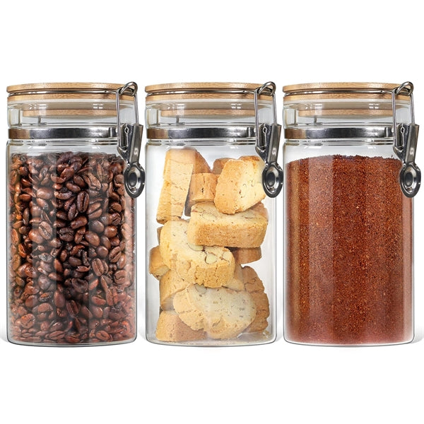 Glass Jar With Lock Lid