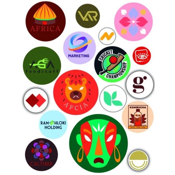 5" Round / Circle Vinyl Full Color Stickers