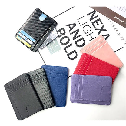 Slim Rfid Blocking Leather Card Wallet