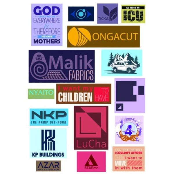 4" x 2" Rectangle Vinyl Full Color Stickers