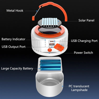 Led Solar Camping Light