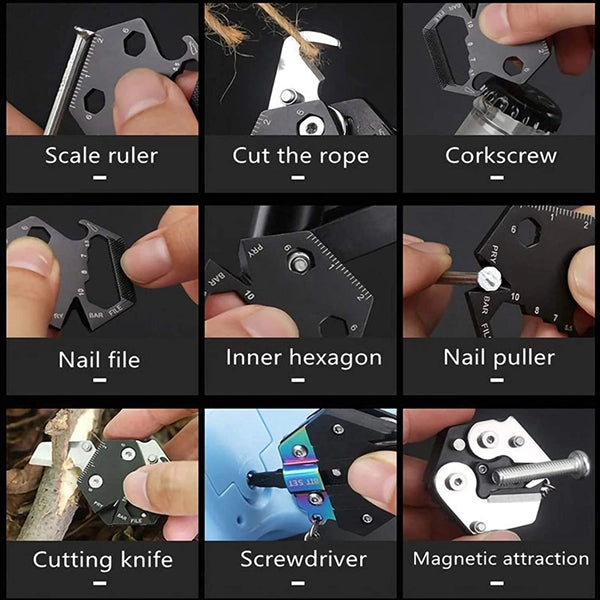 Multifunction Keychain Knife Outdoor Escape Mini Tools