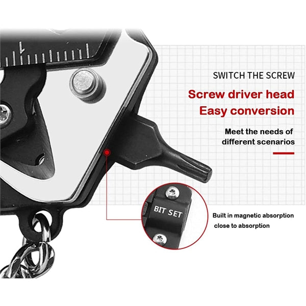 Multifunction Keychain Knife Outdoor Escape Mini Tools