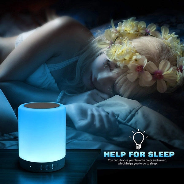 Touch Bedside Lamp With Bluetooth Speaker