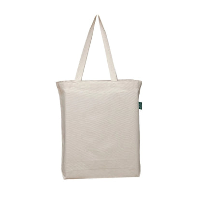 Medium-Sized Organic Cotton Tote Bag With Bottom Gusset