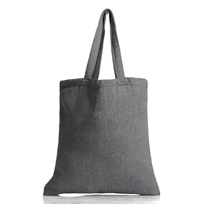 12 oz Recycled Sturdy Heather Cotton Canvas Tote Bag 15"x16"