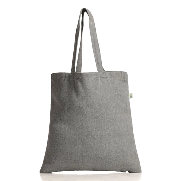 12 oz Recycled Sturdy Heather Cotton Canvas Tote Bag 15"x16"