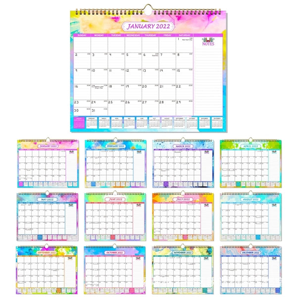 Customized Monthly Wall Calendar For Planning & Organizing
