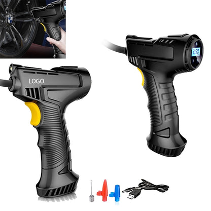 Portable Car Tire Pump With Rechargeable Battery