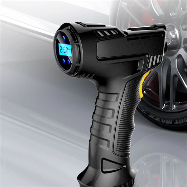 Portable Car Tire Pump With Rechargeable Battery