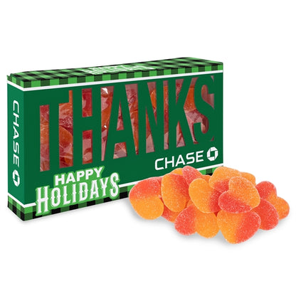 Thanks Die Cut Box with Sour Peachy Hearts