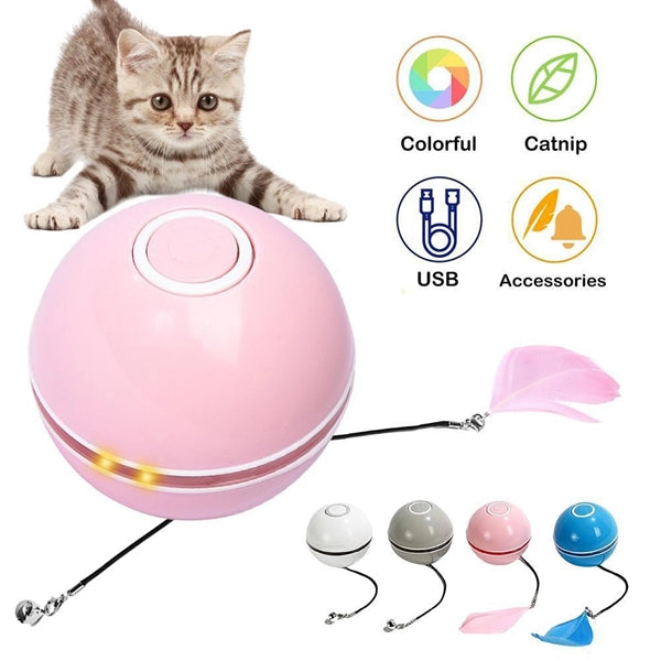 Interactive Cat Toys Ball With Led Light