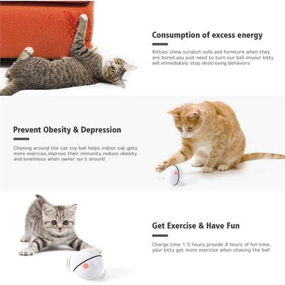 Interactive Cat Toys Ball With Led Light