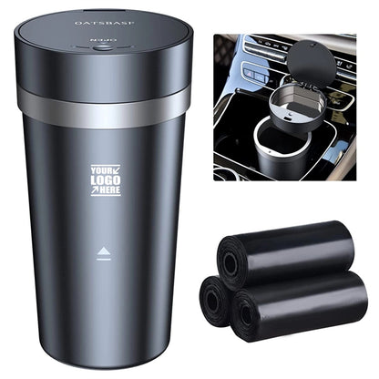 2 In 1 Car Ashtray Cup Holder Trash Can With Bags