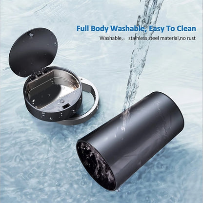 2 In 1 Car Ashtray Cup Holder Trash Can With Bags
