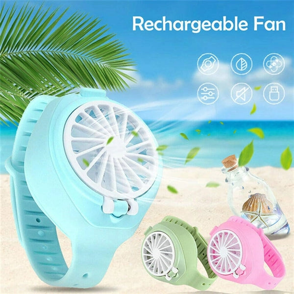 Watch Mini Handheld Portable Fan Comfortable Wrist Strap