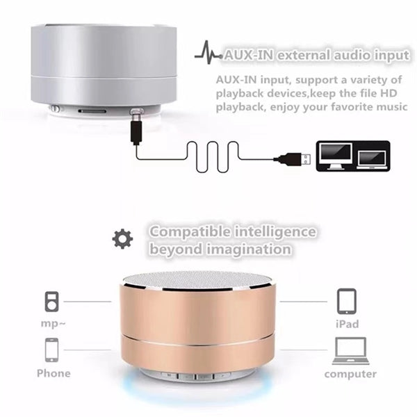 Portable Bluetooth-Compatible 4.2 Memory Card Speaker